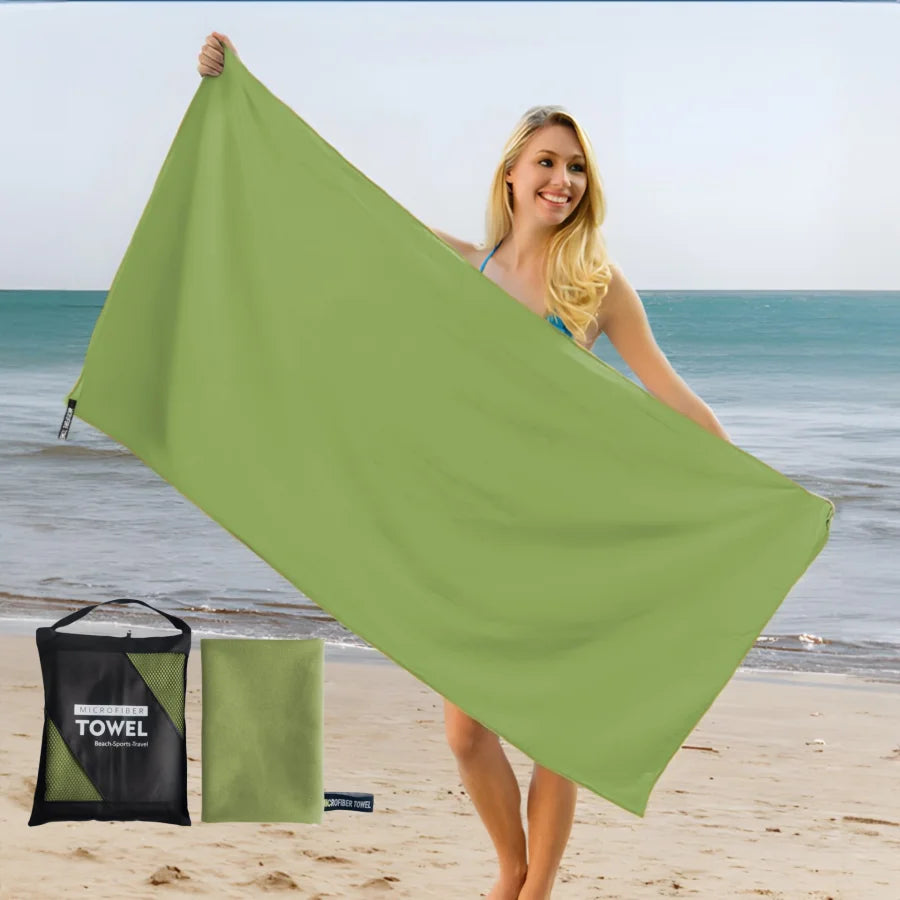 Serviette de plage a séchage microfibre